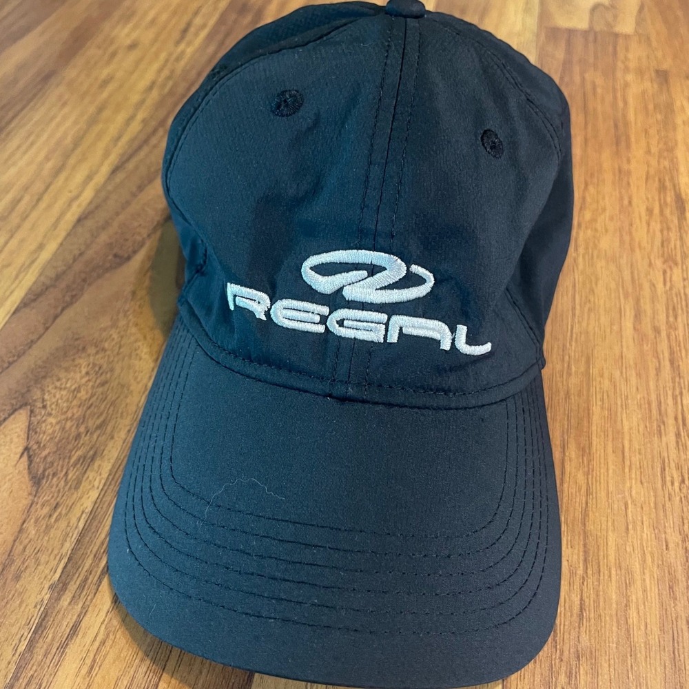 Ahead Performance Regal Boats Hat Mens OSFM Black Mid Fit Adjustable Cap